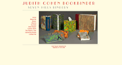 Desktop Screenshot of judithcohenbookbinder.com